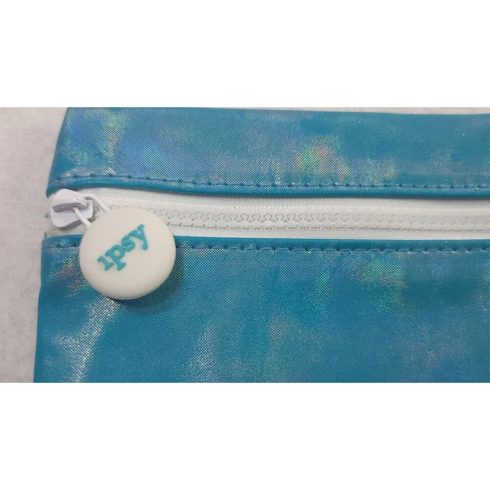 Ipsy July 2018 Nothing But Water Glam Bag Blue Iridescent Holographic Pouch